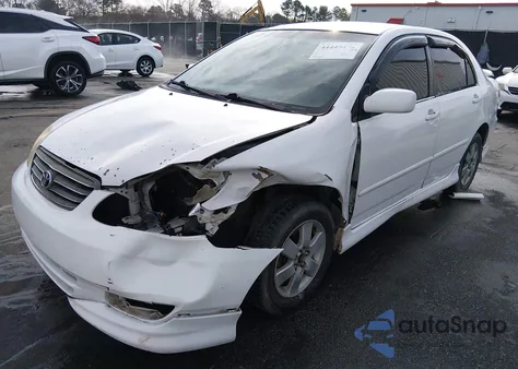 2003 Toyota Corolla S из США, поврежденный, VIN 1NXBR32E83Z151606